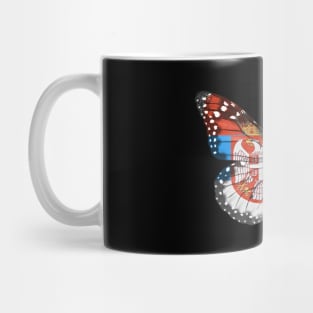 Serbian Flag  Butterfly - Gift for Serbian From Serbia Mug